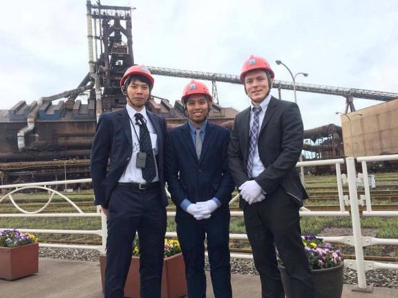 Visit to Nippon Steel Sumitomo Metals steel works in Kimitsu