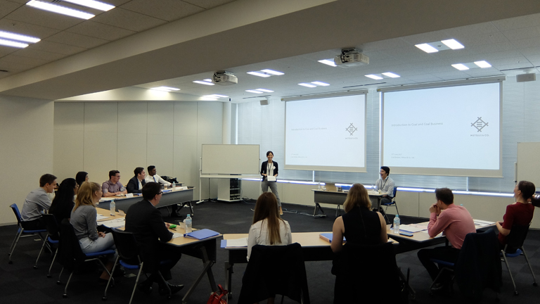 Participants learn about Mitsui’s business activities in Australia
