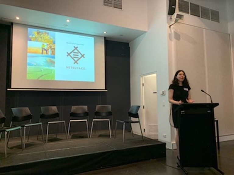 Mitsui Australia Business Development Coordinator, Natalia Susnica.