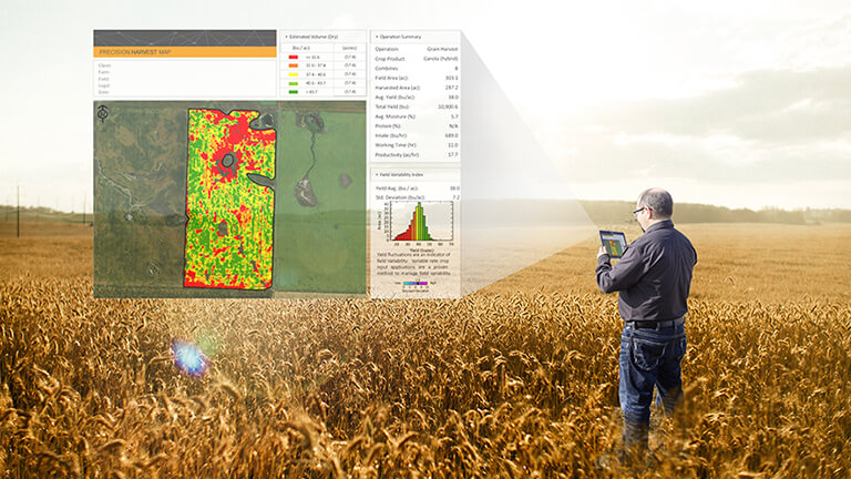Precision farming by satellite