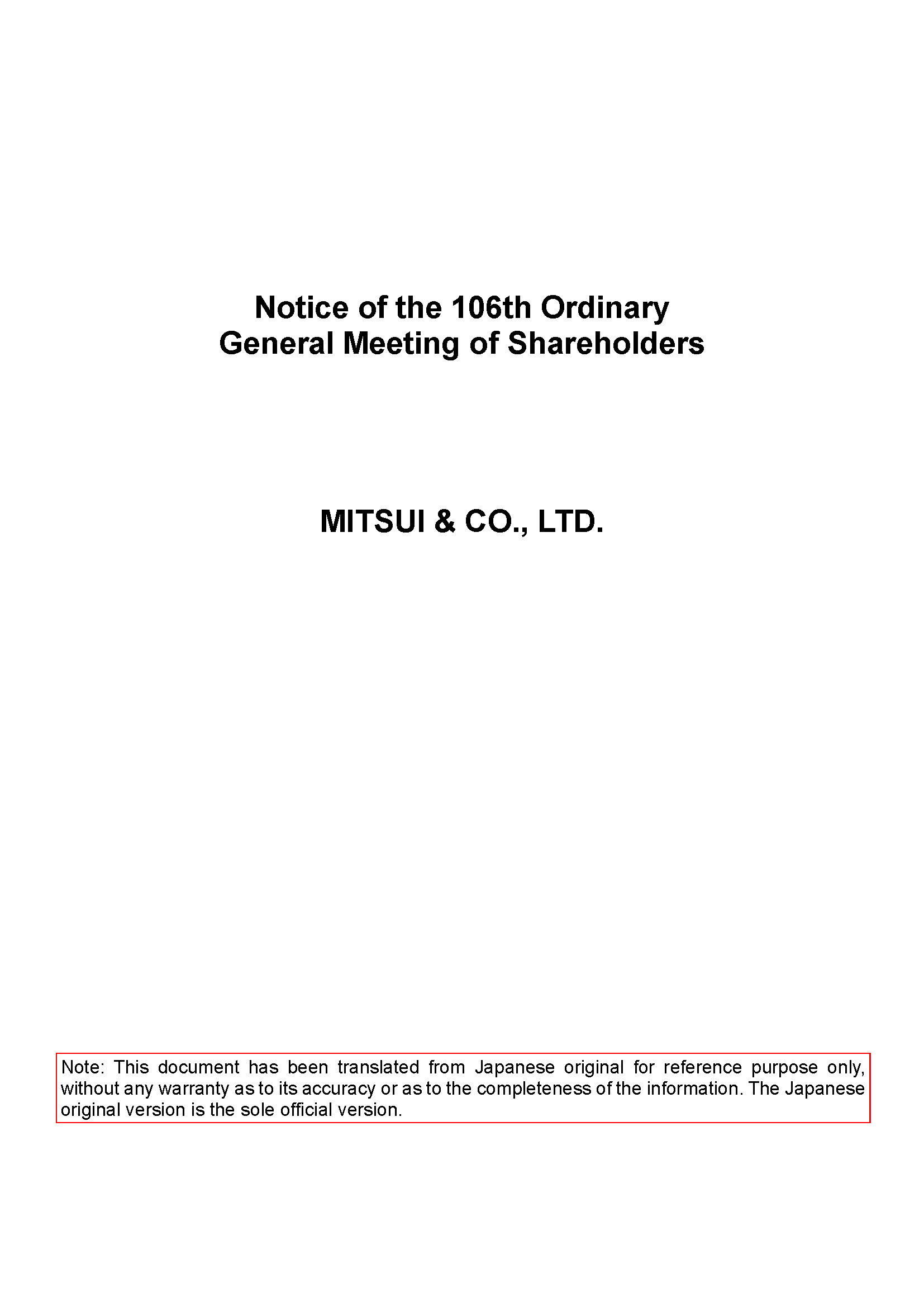 The 106th Fiscal year Ended March 31, 2025