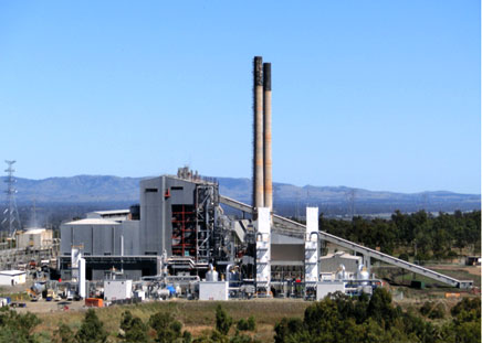 Panoramic photograph of Callide A Power Station