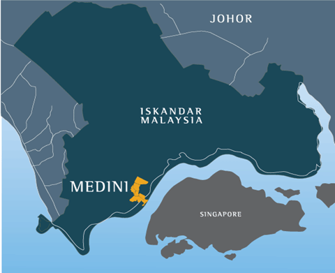 Map of Medini Area