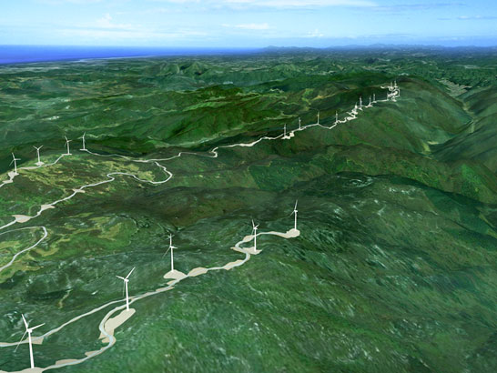 An Image of Wind Farm Hamada