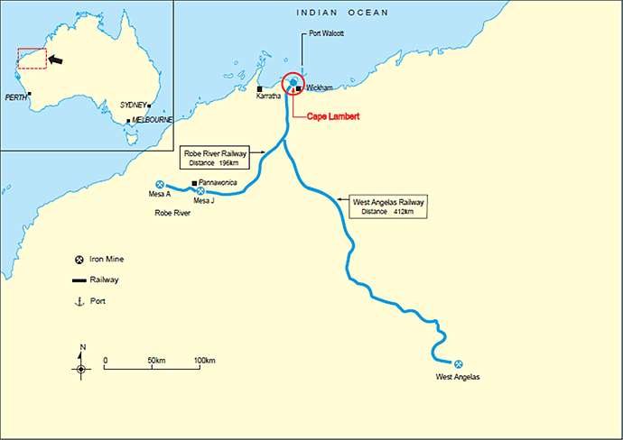 Map of Pilbara region