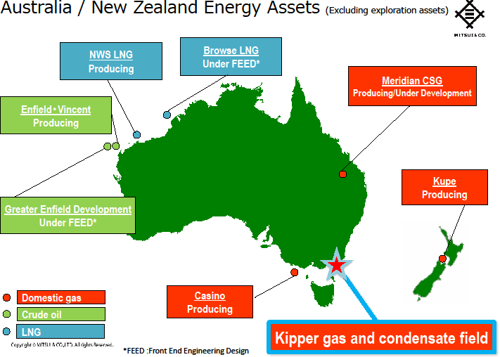 Location Map of the Kipper field