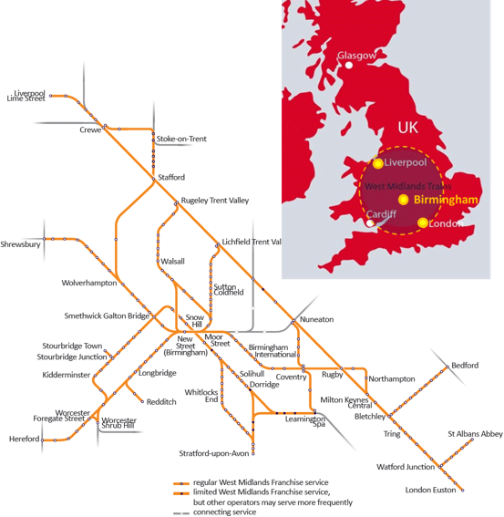 West Midlands Franchise Map