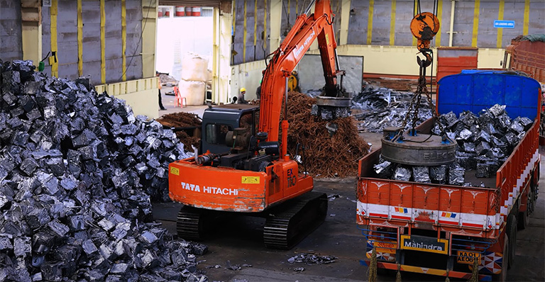 MTC's scrap yard in Ahmedabad in Gujarat state