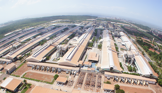 Panoramic view of the Albras plant