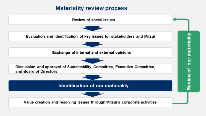 The materiality review process