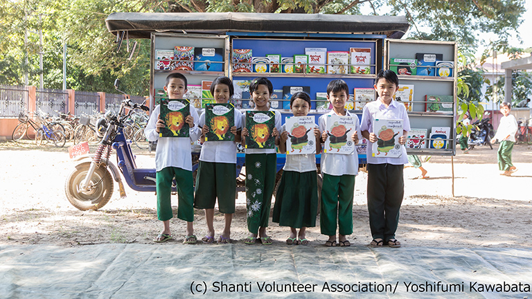 Delivering picture books to children in conflict and poverty-stricken areas in Asia