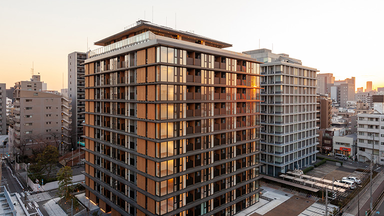 Fire-resistant laminated timber for high-rise wooden buildings