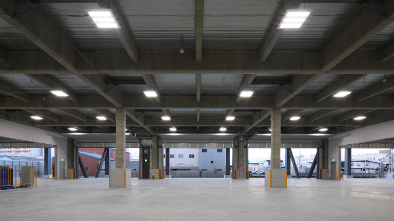 Inside of the warehouse