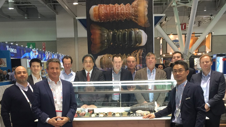 At the Boston Seafood Show