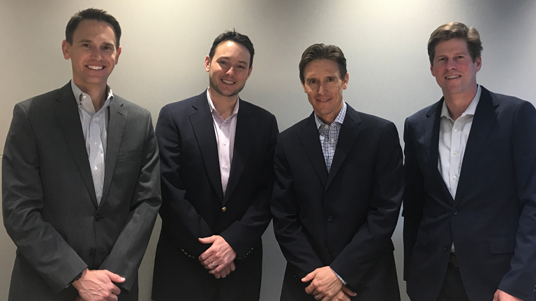From the left: G2VP's David Mount, Ben Kortlang, Brook Porter, and Daniel Oros