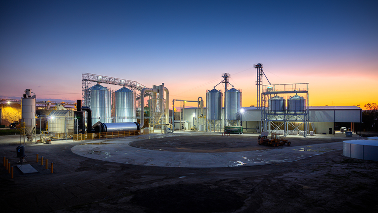 Altus' Tuan plant, which manufactures wood pellets (photo provided by Altus)
