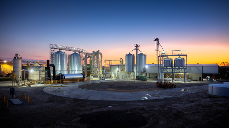 Altus' Tuan plant, which manufactures wood pellets (photo provided by Altus)