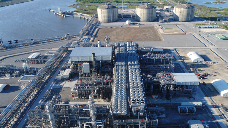 Cameron LNG Facility Train1 in April 2019<br />
©2019 Cameron LNG. All copyright and trademark rights reserved.