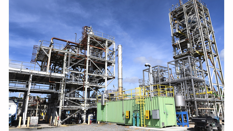 The LanzaTech Freedom Pines Plant (USA) in June 2019<br />
Copyright LanzaTech