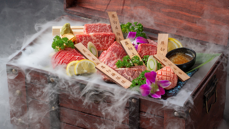 Japan-style barbeque meat, which has gained in popularity in China