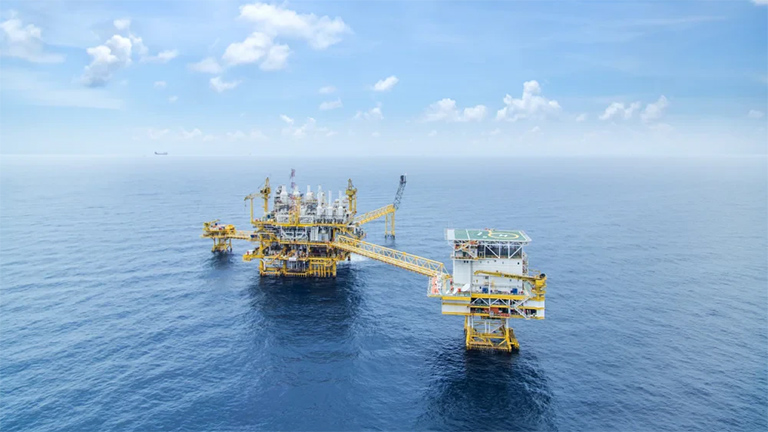 Arthit Gas Field Thai Offshore Platform