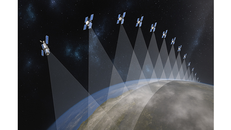 Image of satellite constellation ©Ministry of Defense (Japan)