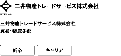 三井物産トレードサービス株式会社 貿易・物流手配 新卒 キャリア 貿易・物流のプロフェッショナルとして、世界中の未来をつくる。