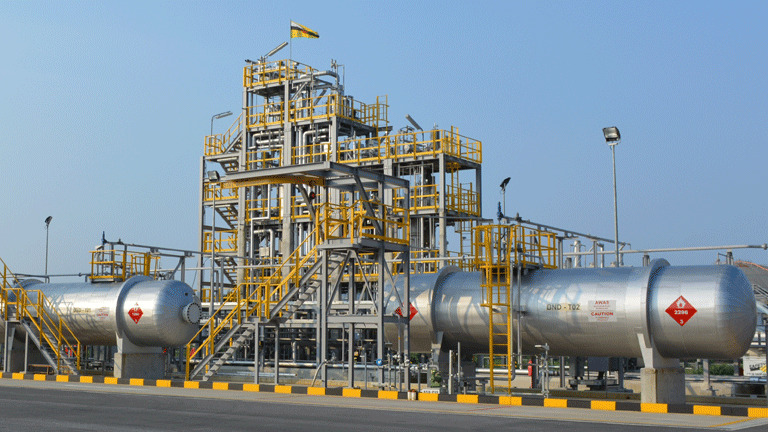 ブルネイ・ダルサラーム国に設置した水素化プラント